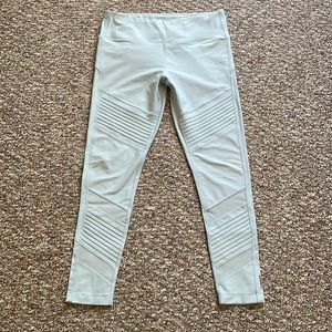 Tiffany Blue Moto Leggings